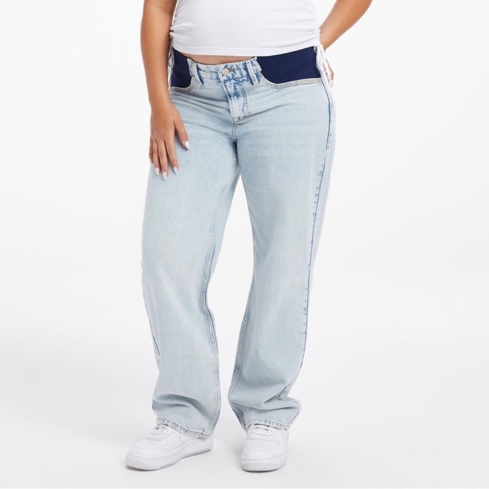 Good American Good 90s Maternity Jeans Size 00 Sold Out Online NWT